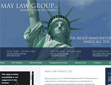Tablet Screenshot of maylawgroup.com